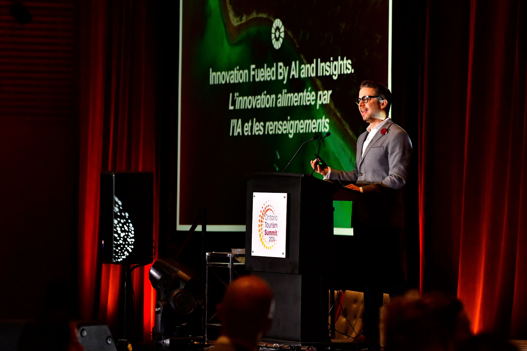 Joe Amati delivering a keynote